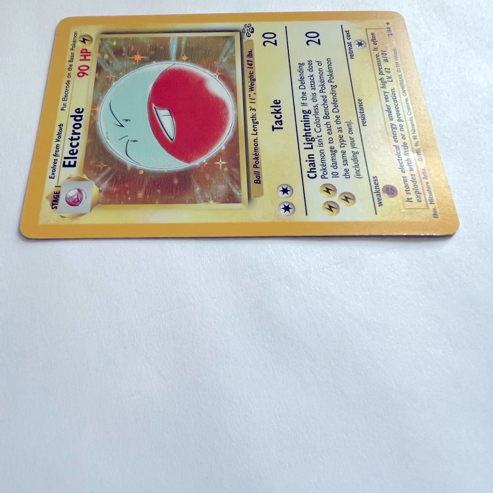 Vintage Pokemon Halo Electrode #2/64 Gamefreak 1999 Wizards Card - Picture 4 of 8